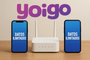 Dos móviles con datos ilimitados y fibra de Yoigo