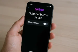 Smartphone emula cómo quitar el buzón de voz en Yoigo