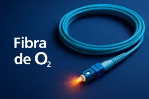 Cable de fibra internet representa las tarifas de fibra de O2